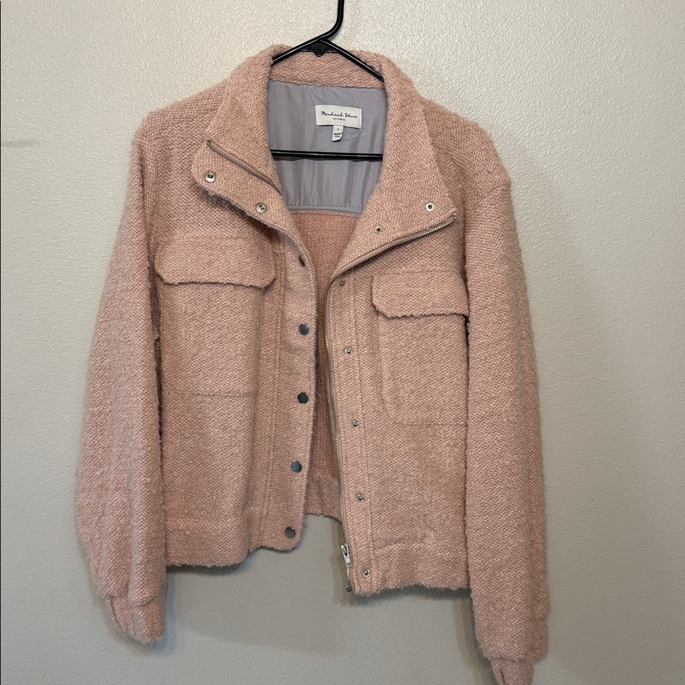 💗Michael Stars Pink Textured Jacket